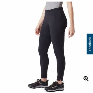 Columbia solid black fleece leggings